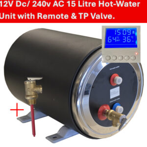 12V Dc/240VAc Electric 15L Storage HOT Water Unit Heater Caravan RV Motorhome With Remote