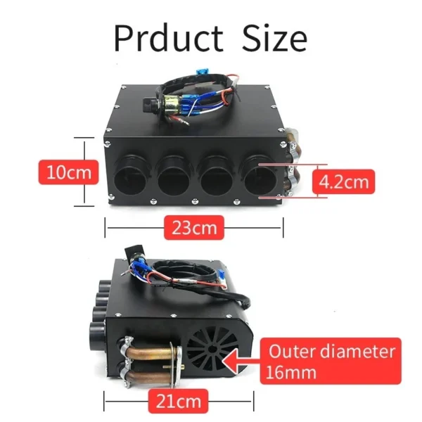 12v Combination Diesel Air,  Water Heater For Caravan Camper Trailer etc - Image 9