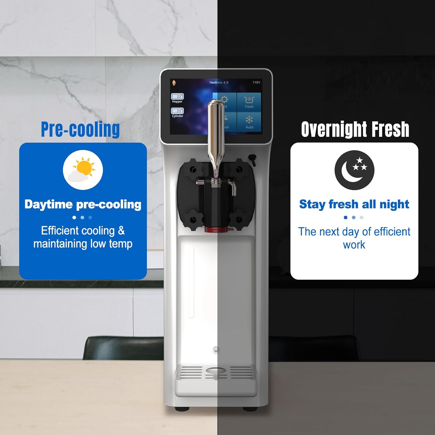 Commercial Ice Cream Maker Soft serve Machine Single Flavour 20L/H Ice-Cream Maker - Image 13