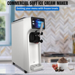 Commercial Ice Cream Maker Soft serve Machine Single Flavour 20L/H Ice-Cream Maker