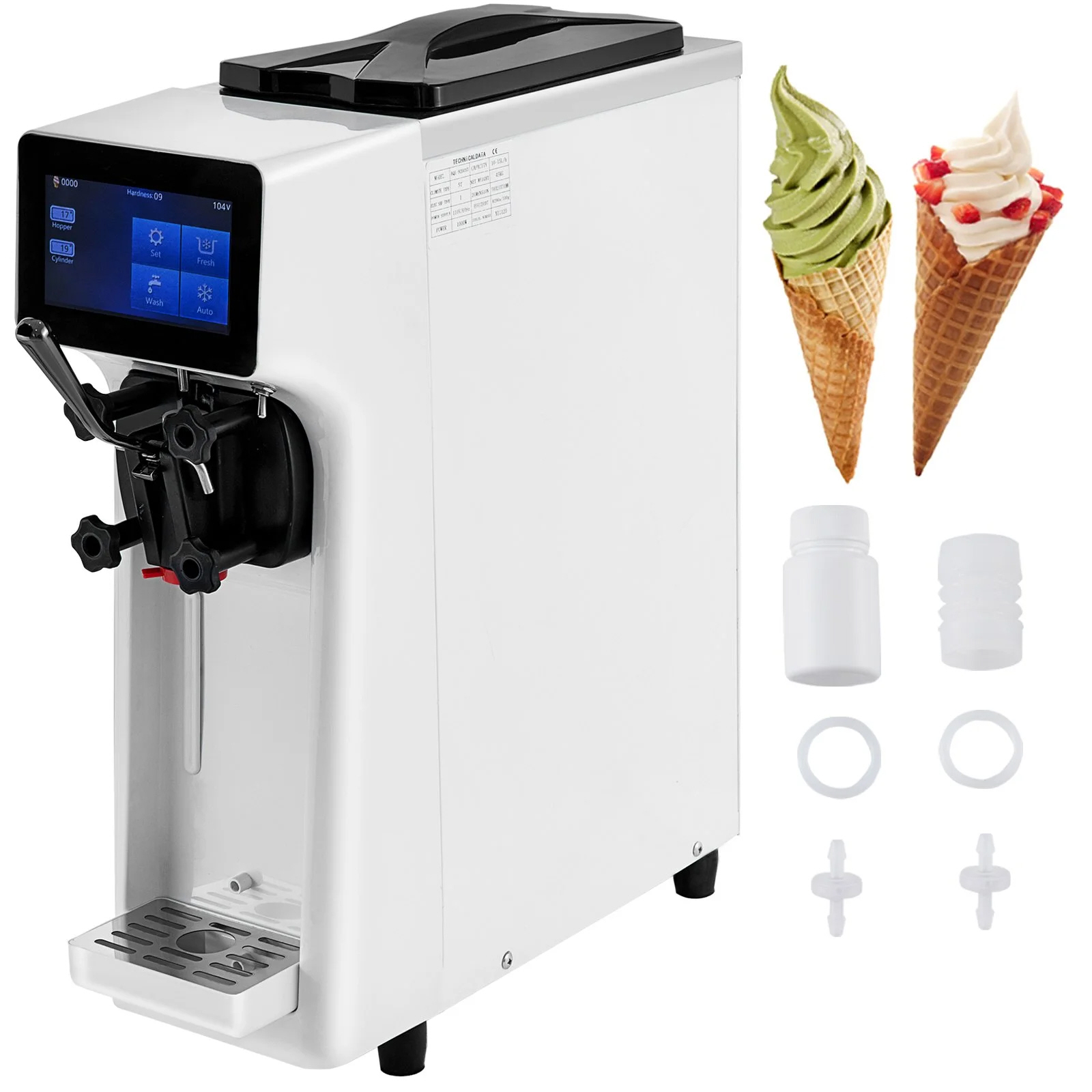 Commercial Ice Cream Maker Soft serve Machine Single Flavour 20L/H Ice-Cream Maker - Image 2