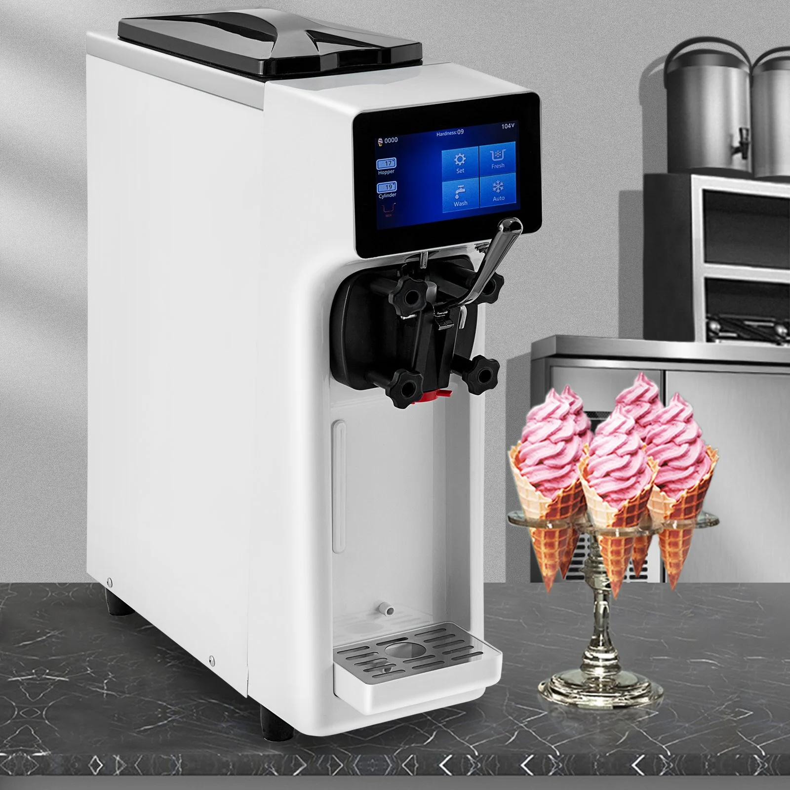 Commercial Ice Cream Maker Soft serve Machine Single Flavour 20L/H Ice-Cream Maker - Image 7