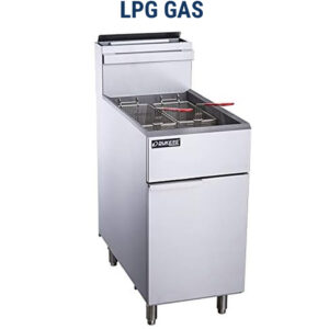 Euro Grand 3 Tube Burner 18kg Commerial Floor Deep Fryer 5 Yr Warranty By Dukers USA