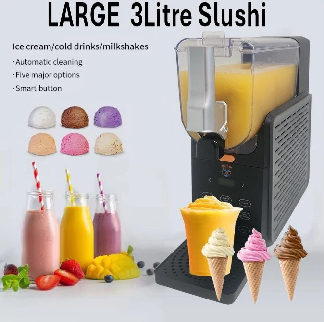 Large 3 Litre Slushie Frozen Drink Maker 5 Modes Home Slush Machine, 300w