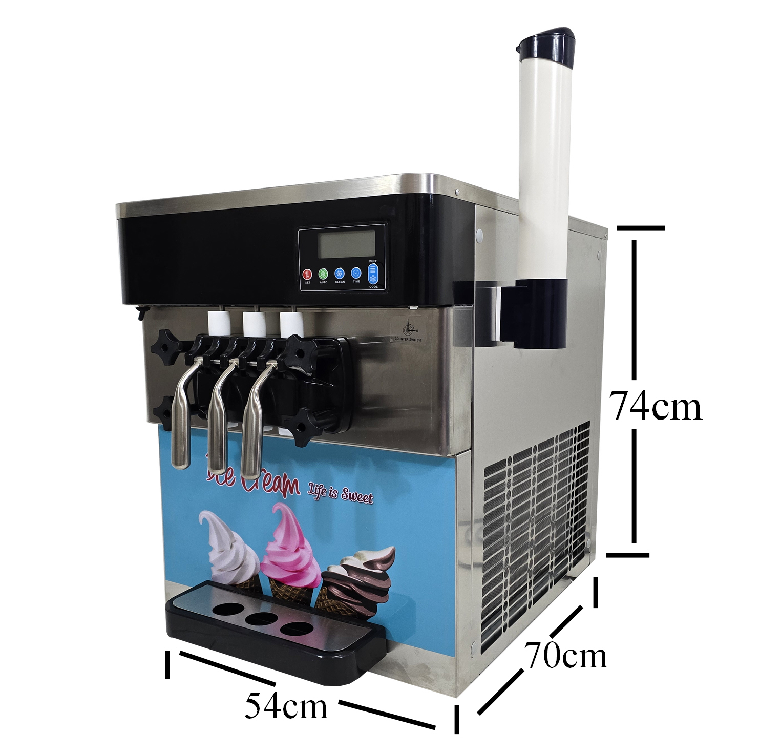 Commercial Ice Cream Maker Soft serve Machine Three Flavour 25 to 35L/h Ice-Cream Maker - Image 19